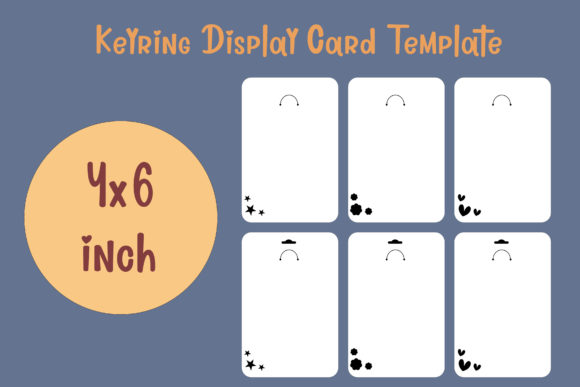 6 Keyring Display Card Template Graphics and Print Templates Review