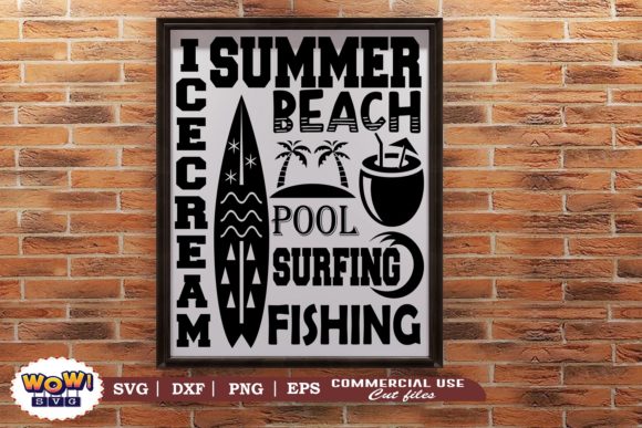 Beach Board Svg, Beach Svg, Summer Svg for Graphics and Crafts