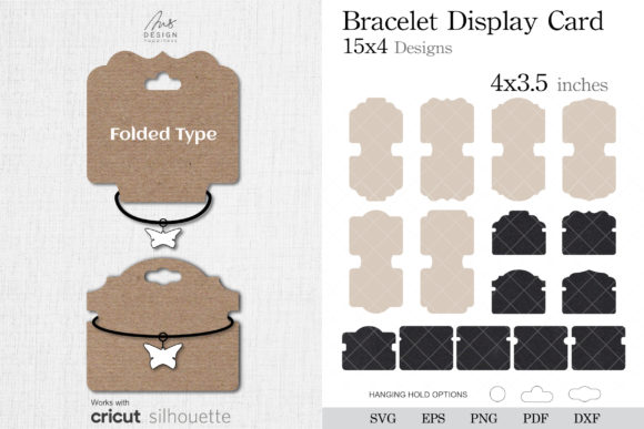 Bracelet Jewelry Display Card SVG: Essential Graphics & Print Templates