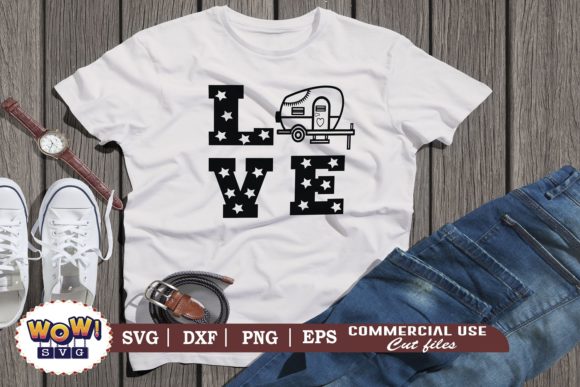 Camping Love Graphics and Illustrations for Real Crafts