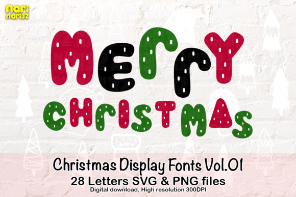 Christmas Display Fonts Vol.01 Graphics Review