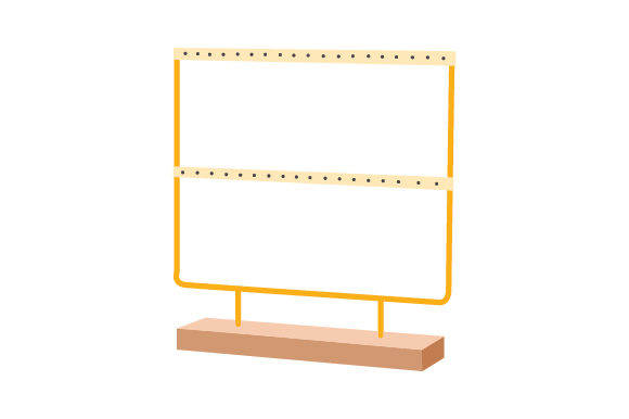 Earring Display Stand Graphic Design for Crafts and Designs Amp