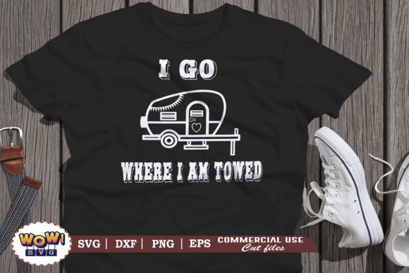 I Go Where I Am Towed Graphics for Illustrations