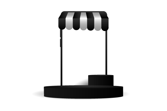 Square Blank Online Shopping Display Graphics Review